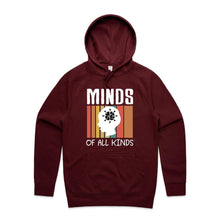 Load image into Gallery viewer, Minds of all kinds - hooded sweatshirt