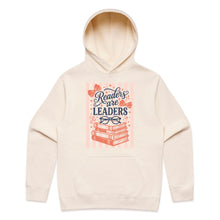Load image into Gallery viewer, Readers are leaders - hooded sweatshirt