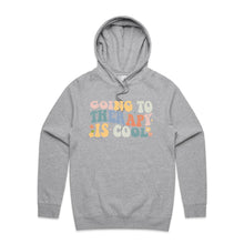 Load image into Gallery viewer, Going to therapy is cool - hooded sweatshirt