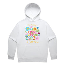 Load image into Gallery viewer, Let kindness bloom - hooded sweatshirt