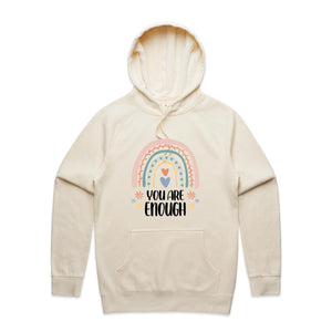 You are enough - hooded sweatshirt