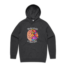 Load image into Gallery viewer, Mental health is important - hooded sweatshirt
