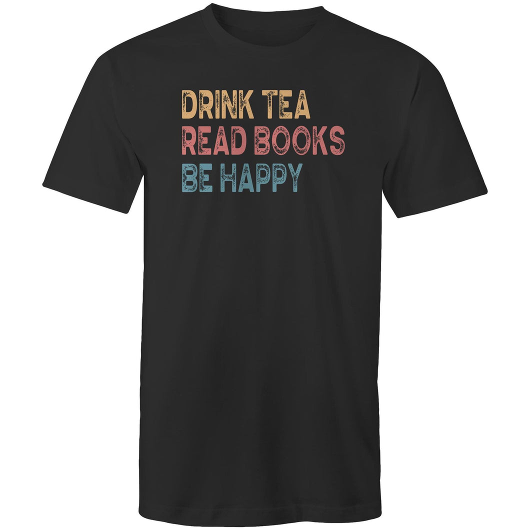 Drink tea read books be happy