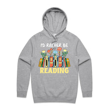 Load image into Gallery viewer, I&#39;d rather be reading - hooded sweatshirt