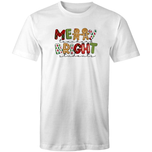 Merry teacher bright students