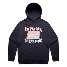 Load image into Gallery viewer, I'd rather be reading - hooded sweatshirt