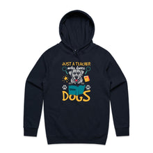 Load image into Gallery viewer, Just a teacher who loves dogs - hooded sweatshirt