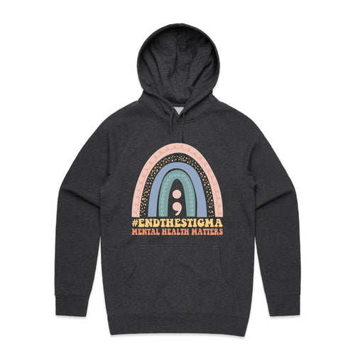 #end the stigma mental health matters - hooded sweatshirt