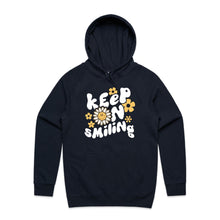 Load image into Gallery viewer, Keep on smiling - hooded sweatshirt