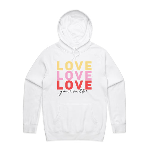 Love Love Love yourself - hooded sweatshirt