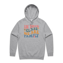 Load image into Gallery viewer, In this class we are family - hooded sweatshirt