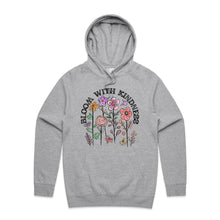 Load image into Gallery viewer, Bloom with kindness - hooded sweatshirt