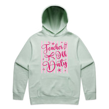 Load image into Gallery viewer, Teacher off duty - hooded sweatshirt