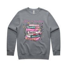 Load image into Gallery viewer, She’s a teacher – strong, victorious, beautiful, capable, greatly loved, never alone - Crew neck sweatshirt