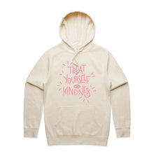 Load image into Gallery viewer, Treat yourself with kindness - hooded sweatshirt