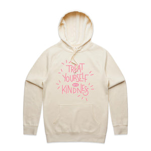 Treat yourself with kindness - hooded sweatshirt