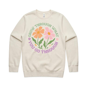 Grow through what you go through - crew neck sweatshirt
