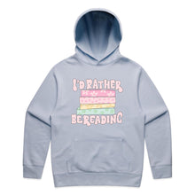 Load image into Gallery viewer, I'd rather be reading - hooded sweatshirt