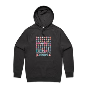 Celebrate minds of all kinds - hooded sweatshirt