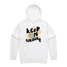 Load image into Gallery viewer, Keep on smiling - hooded sweatshirt