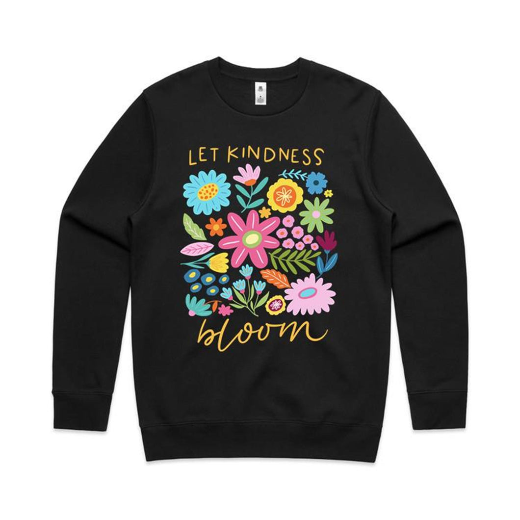 Let kindness bloom - crew neck sweatshirt