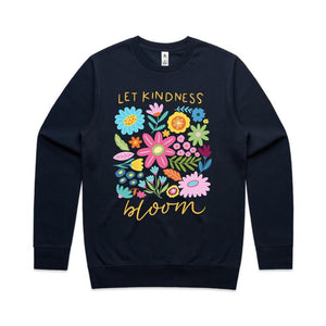 Let kindness bloom - crew neck sweatshirt