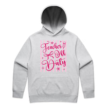 Load image into Gallery viewer, Teacher off duty - hooded sweatshirt