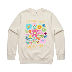 Let kindness bloom - crew neck sweatshirt