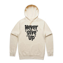 Load image into Gallery viewer, Never give up - hooded sweatshirt