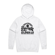 Load image into Gallery viewer, Check on your friends as much as you check social media - hooded sweatshirt