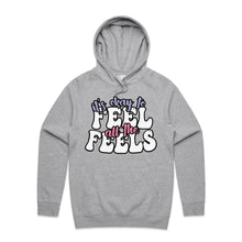 Load image into Gallery viewer, It&#39;s okay to feel all the feels - hooded sweatshirt