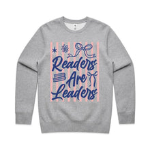 Load image into Gallery viewer, Readers are leaders - crew neck sweatshirt