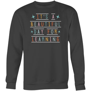 It's a beautiful day for learning - Crew Sweatshirt
