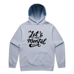Let's talk about mental health - hooded sweatshirt