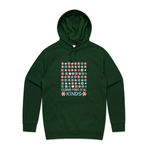 Celebrate minds of all kinds - hooded sweatshirt