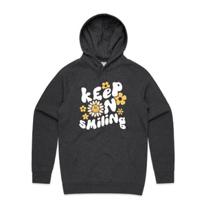 Keep on smiling - hooded sweatshirt