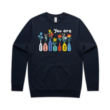 Load image into Gallery viewer, You are amazing special important loved unique kind precious  - crew neck sweatshirt