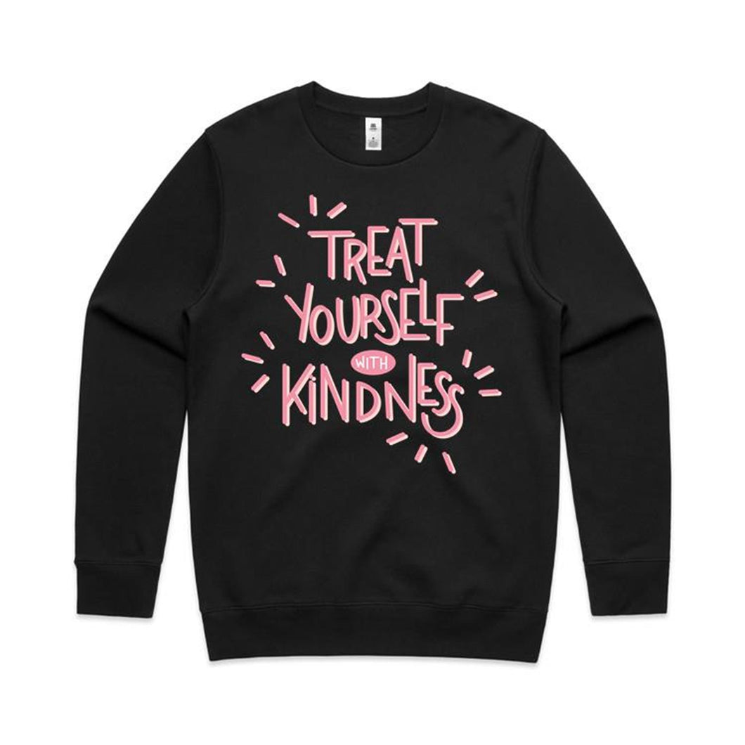 Treat yourself with kindness - crew neck sweatshirt