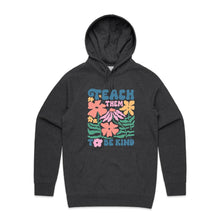 Load image into Gallery viewer, Teach them to be kind - hooded sweatshirt