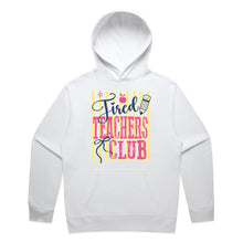 Load image into Gallery viewer, Tired teachers club - hooded sweatshirt