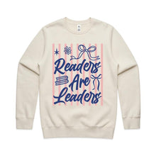 Load image into Gallery viewer, Readers are leaders - crew neck sweatshirt