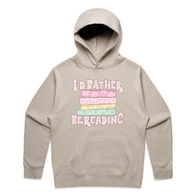 Load image into Gallery viewer, I'd rather be reading - hooded sweatshirt
