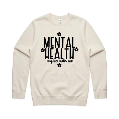 Mental health begins with me - crew neck sweatshirt