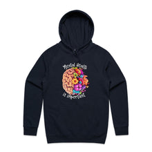 Load image into Gallery viewer, Mental health is important - hooded sweatshirt