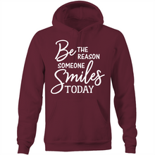 Load image into Gallery viewer, Be the reason someone smiles today - Pocket Hoodie Sweatshirt