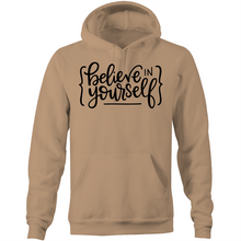 Load image into Gallery viewer, Believe in yourself - Pocket Hoodie Sweatshirt