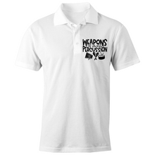 Load image into Gallery viewer, Weapons of mass percussion - S/S Polo Shirt