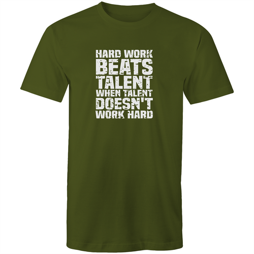 Hard work beats talent when talent doesn't work hard