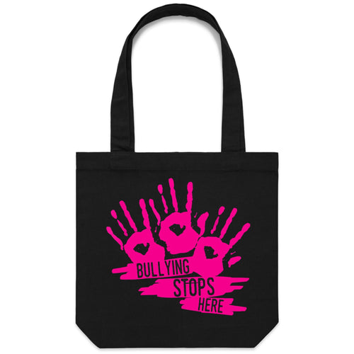 Bullying stops here - Canvas Tote Bag