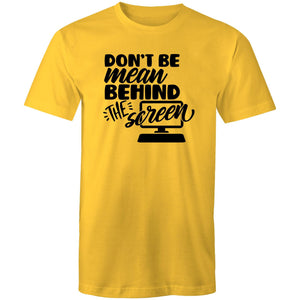 Don't be mean behind the screen
